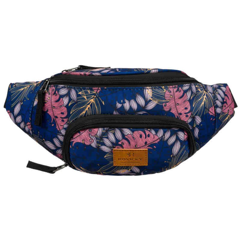 Praktyczna, miejska nerka damska z poliestru zamykana suwakiem - Rovicky-3
