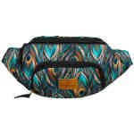 Wielokolorowa saszetka damska z zewnętrzną kieszenią na suwak - Rovicky-3