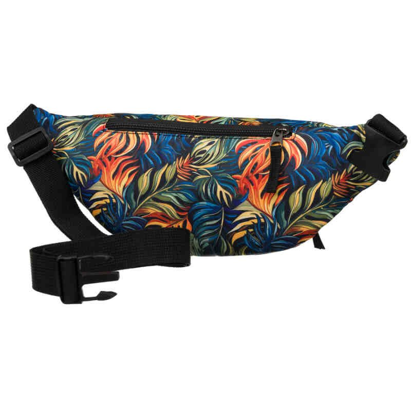 Modna saszetka na biodra lub przez ramię zamykana suwakiem - Rovicky-4