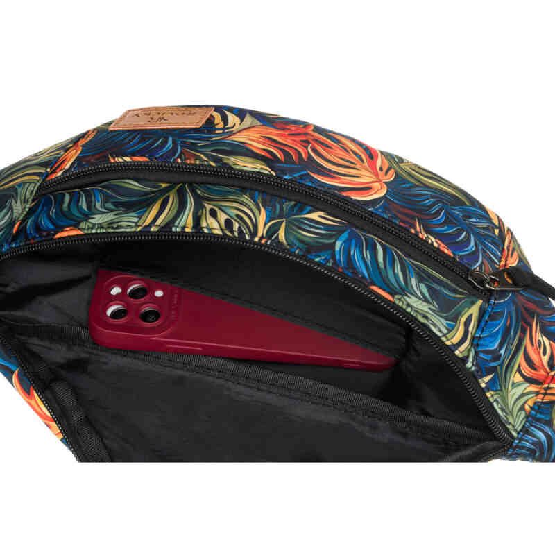 Modna saszetka na biodra lub przez ramię zamykana suwakiem - Rovicky-5