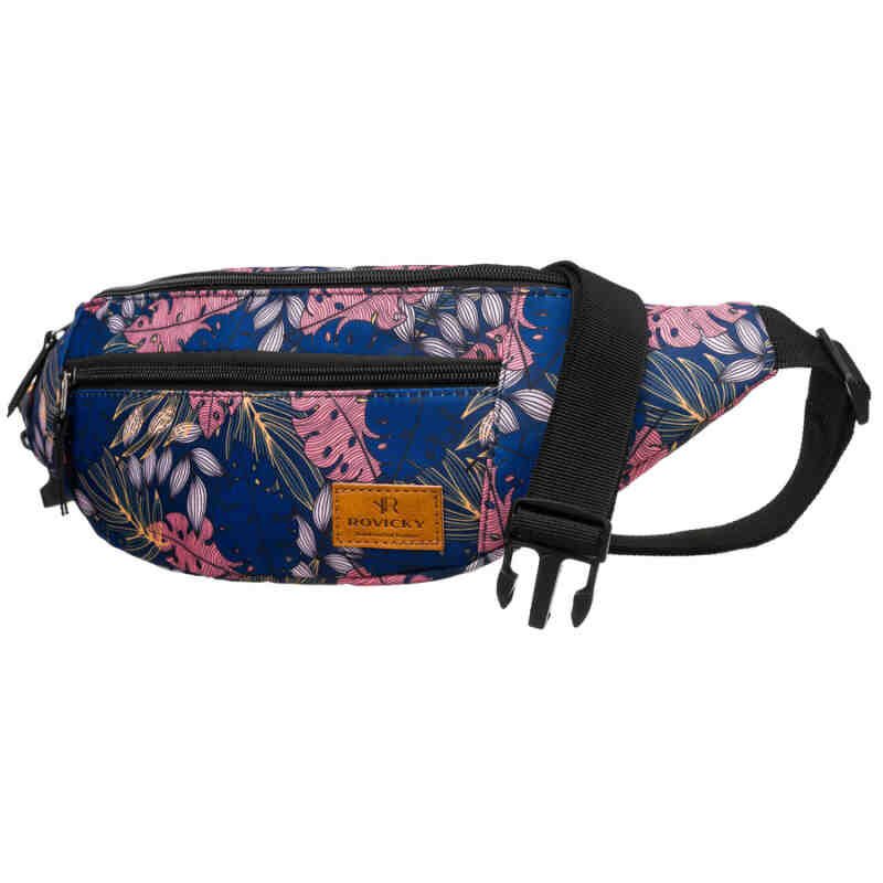 Saszetka damska na biodra lub przez ramię pokryta kwiatowym wzorem - Rovicky-3