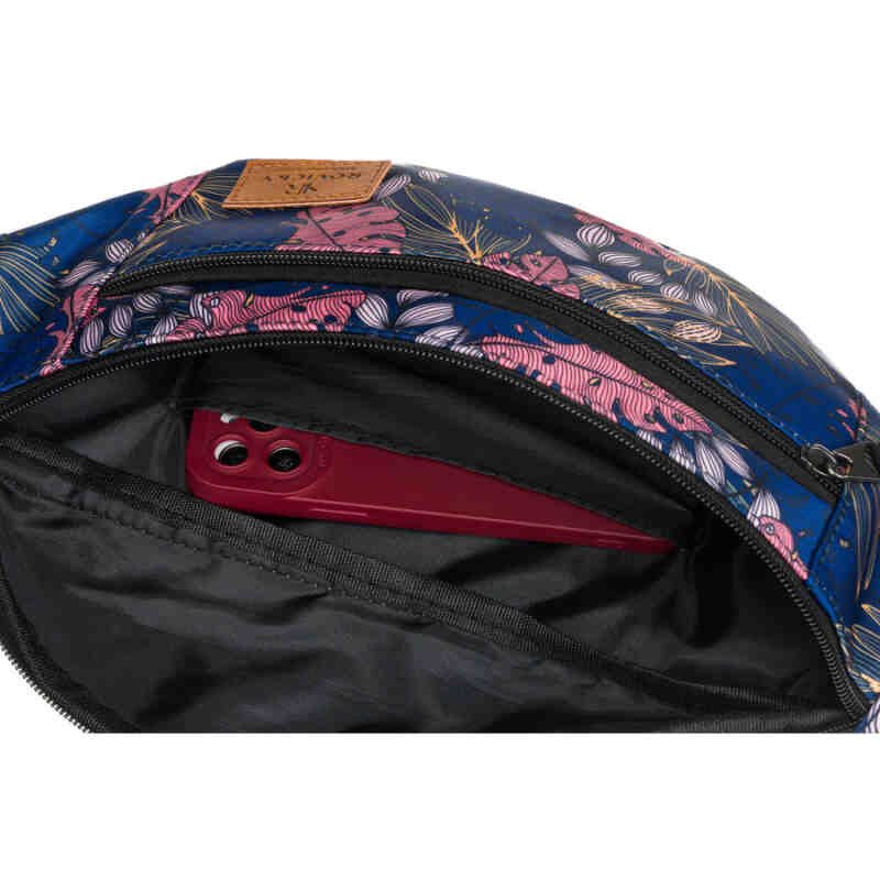 Saszetka damska na biodra lub przez ramię pokryta kwiatowym wzorem - Rovicky-5