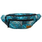 Saszetka damska z poliestru w roślinny wzór - Rovicky-2