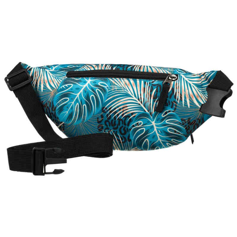 Saszetka damska z poliestru w roślinny wzór - Rovicky-4