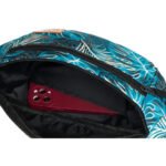 Saszetka damska z poliestru w roślinny wzór - Rovicky-5