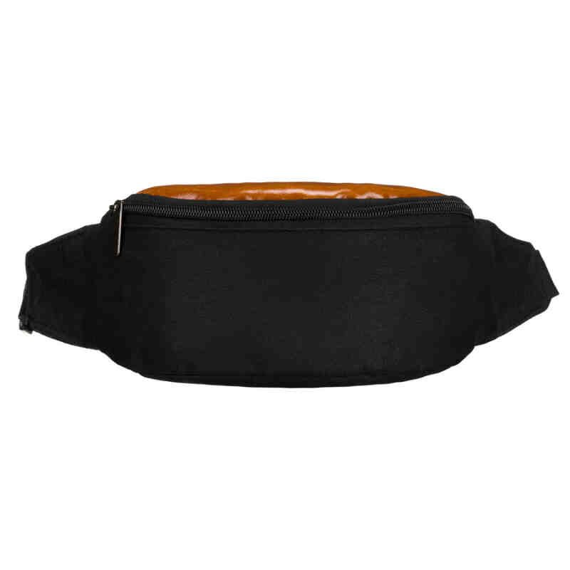 Czarnobrązowa, sportowa saszetka z poliestru - Loren-2