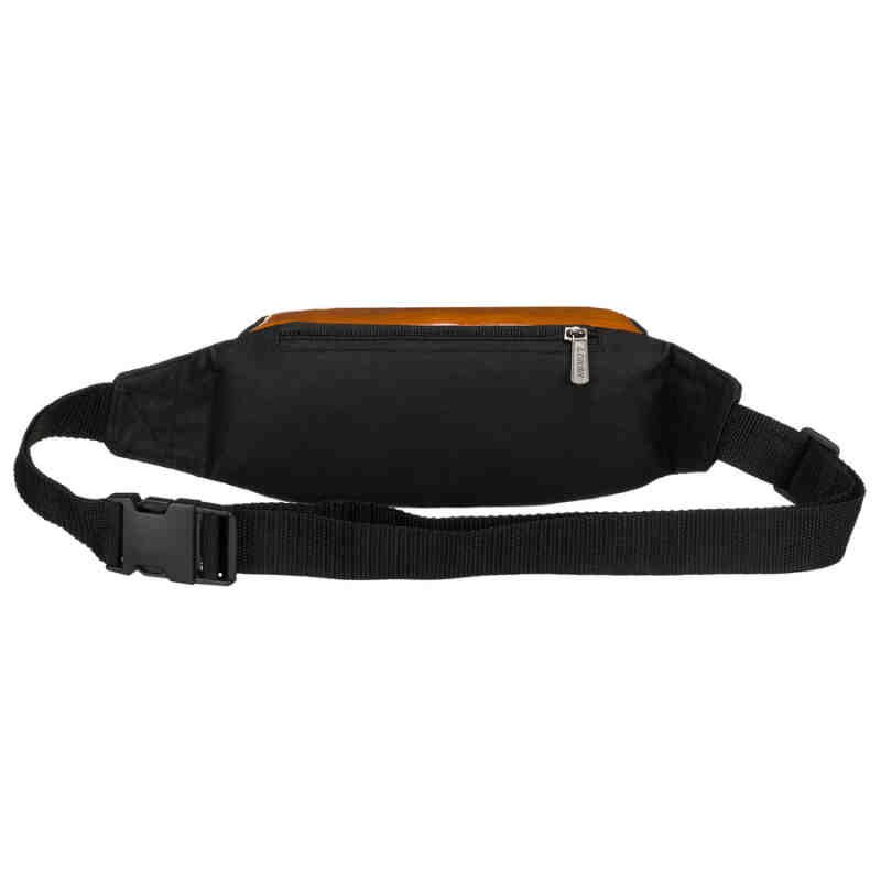 Czarnobrązowa, sportowa saszetka z poliestru - Loren-4