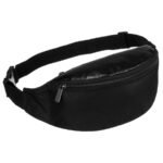 Czarna, kompaktowa saszetka z poliestru - Loren-1