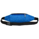 Kompaktowa saszetka z poliestru w niebiesko-czarnym kolorze, zawieszona na regulowanym pasku - Loren-3