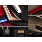 Czarna saszetka damska crossbody plecaczek na jedno ramię eko skóra Peterson-13