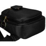 Czarna saszetka damska crossbody plecaczek na jedno ramię eko skóra Peterson-9