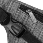 Szara saszetka sportowa wykonana z poliestru-5