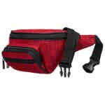 Kompaktowa saszetka sportowa wykonana z poliestru w czerwonym kolorze-3