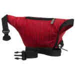 Kompaktowa saszetka sportowa wykonana z poliestru w czerwonym kolorze-4