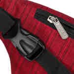 Kompaktowa saszetka sportowa wykonana z poliestru w czerwonym kolorze-5