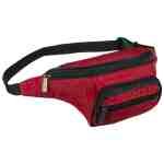 Kompaktowa saszetka sportowa wykonana z poliestru w czerwonym kolorze-1