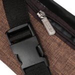 Miejska saszetka w brązowym kolorze zawieszona na regulowanym pasku-6