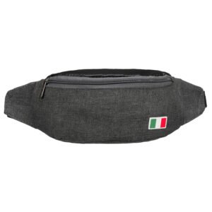 Czarna nerka miejska zapinana solidnym suwakiem-2