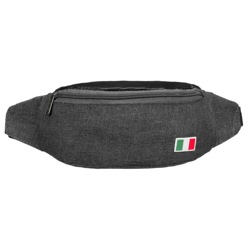 Czarna nerka miejska zapinana solidnym suwakiem-2