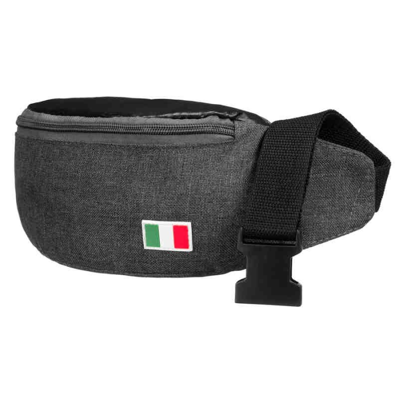 Czarna nerka miejska zapinana solidnym suwakiem-3