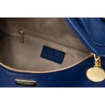 Granatowa sportowa nerka damska ze skóry ekologicznej saszetka na biodra lub na ramię crossbody Peterson-7