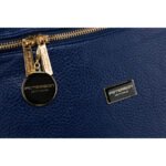 Duża granatowa nerka damska biodrówka saszetka ze skóry ekologicznej crossbody Peterson-4