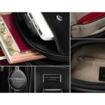 Czarna funkcjonalna saszetka damska z szerokim regulowanym paskiem nerka crossbody eko skóra Peterson-8