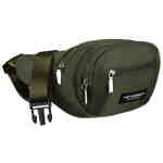 Zielona, sportowa saszetka z poliestru zawieszona na regulowanym pasku - Peterson-3