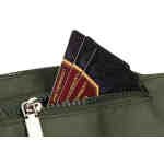 Zielona, sportowa saszetka z poliestru zawieszona na regulowanym pasku - Peterson-4