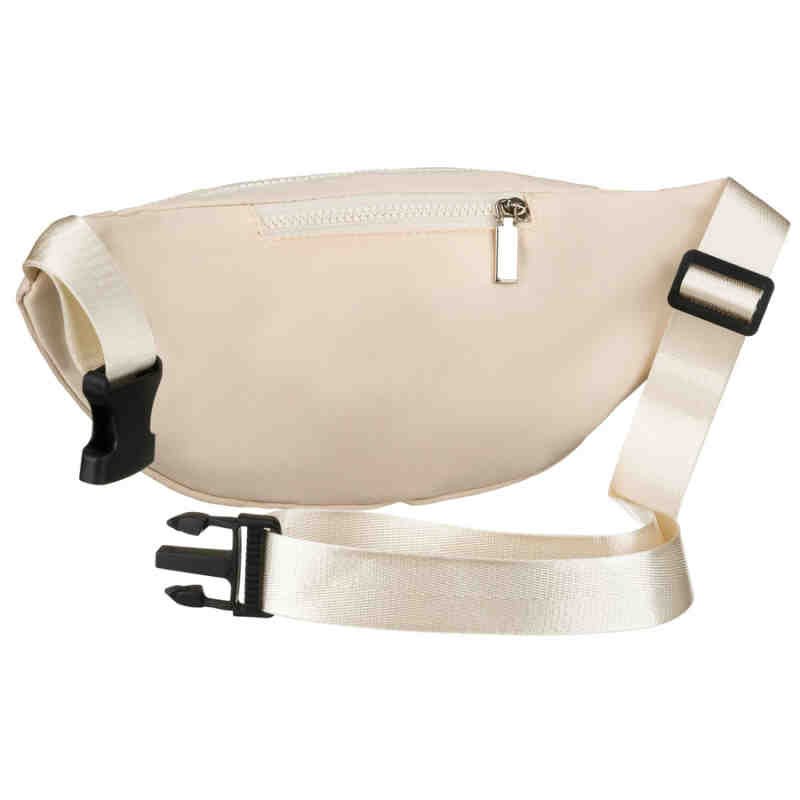 Saszetka miejska wykonana z poliestru w modnym, kremowym kolorze - Peterson-4