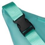 Saszetka sportowa wykonana z poliestru w miętowym kolorze, zamykana na suwak - Peterson-9