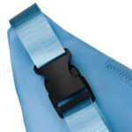 Niebieska saszetka sportowa wykonana z poliestru, zamykana na suwak - Peterson-9