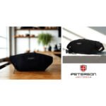 Sportowa saszetka z poliestru w czarnym kolorze - Peterson-5