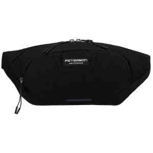 Sportowa saszetka z poliestru w czarnym kolorze - Peterson-4