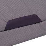 Praktyczna saszetka sportowa z poliestru w ciemnoszarym kolorze, zamykana suwakiem - Peterson-15