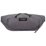 Praktyczna saszetka sportowa z poliestru w ciemnoszarym kolorze, zamykana suwakiem - Peterson-3