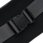 Praktyczna saszetka sportowa z poliestru w ciemnoszarym kolorze, zamykana suwakiem - Peterson-13