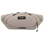Praktyczna, jasnoszara saszetka sportowa z poliestru zawieszona na regulowanym pasku - Peterson-4