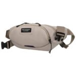 Praktyczna, jasnoszara saszetka sportowa z poliestru zawieszona na regulowanym pasku - Peterson-6