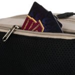 Praktyczna, jasnoszara saszetka sportowa z poliestru zawieszona na regulowanym pasku - Peterson-13