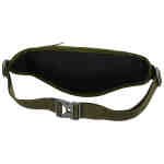 Praktyczna, pojemna saszetka z poliestru w zielonym kolorze, zamykana suwakiem ze stylowym karabińczykiem - Peterson-5