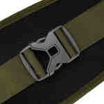 Praktyczna, pojemna saszetka z poliestru w zielonym kolorze, zamykana suwakiem ze stylowym karabińczykiem - Peterson-10