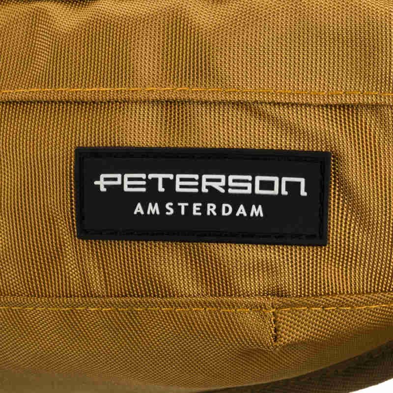 Praktyczna, żółta saszetka z poliestru zamykana suwakiem - Peterson-7