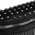 Stylowa, czarna saszetka damska wykonana ze skóry ekologicznej - Peterson-7