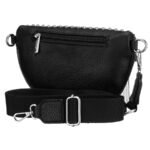 Stylowa, czarna saszetka damska wykonana ze skóry ekologicznej - Peterson-4