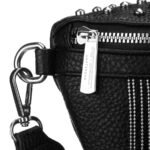 Stylowa, czarna saszetka damska wykonana ze skóry ekologicznej - Peterson-6