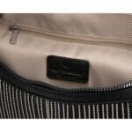 Stylowa, czarna saszetka damska wykonana ze skóry ekologicznej - Peterson-9