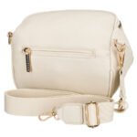 Modna, jasnobeżowa nerka damska ze skóry ekologicznej - Peterson-4