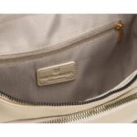 Miejska nerka damska ze skóry ekologicznej w beżowym kolorze zamykana suwakiem - Peterson-6