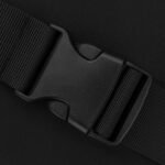 Sportowa saszetka w czarnym kolorze zamykana suwakiem, dwukomorowa - Peterson-6